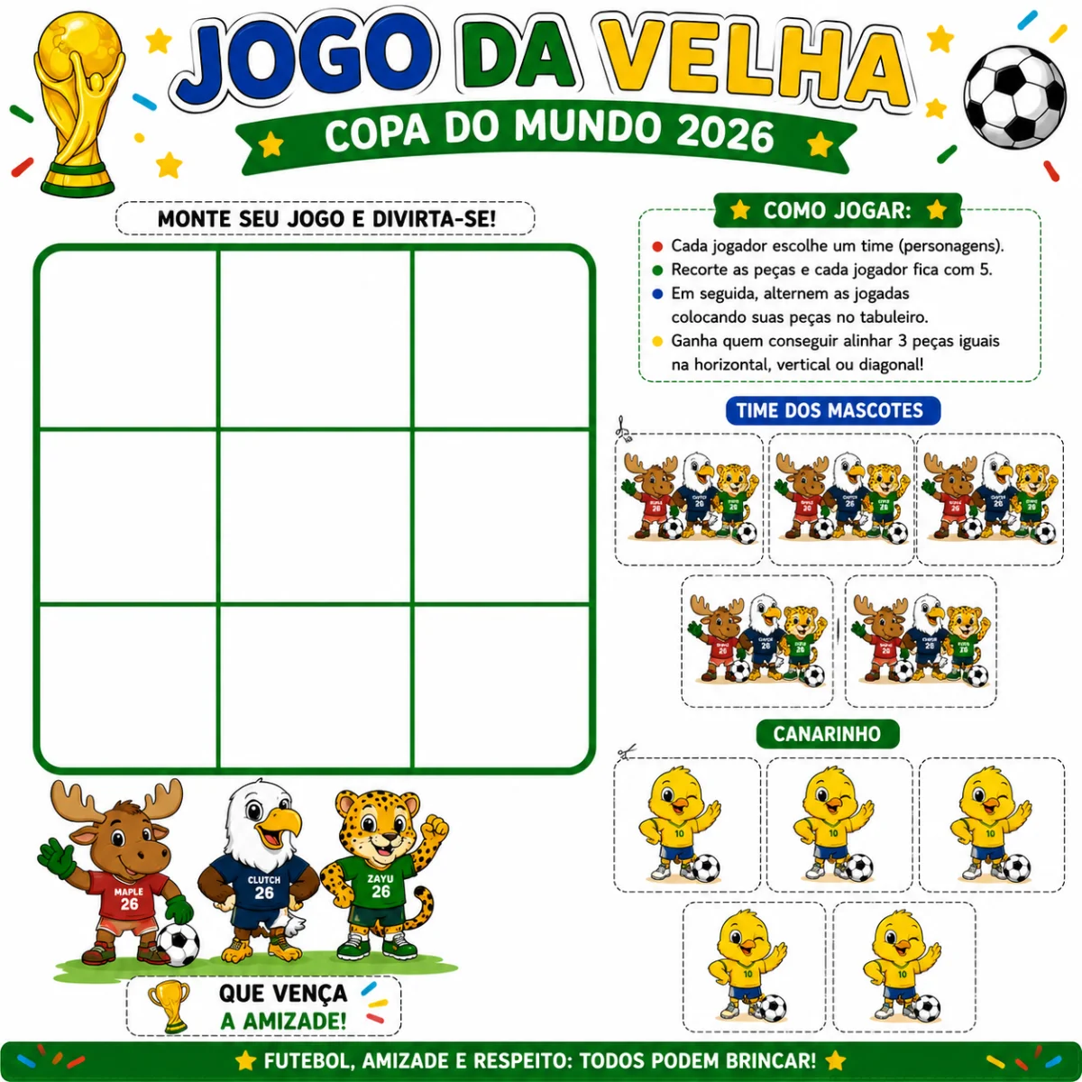 Duelo dos Craques: Jogo da Velha Copa 2026 — capa do material