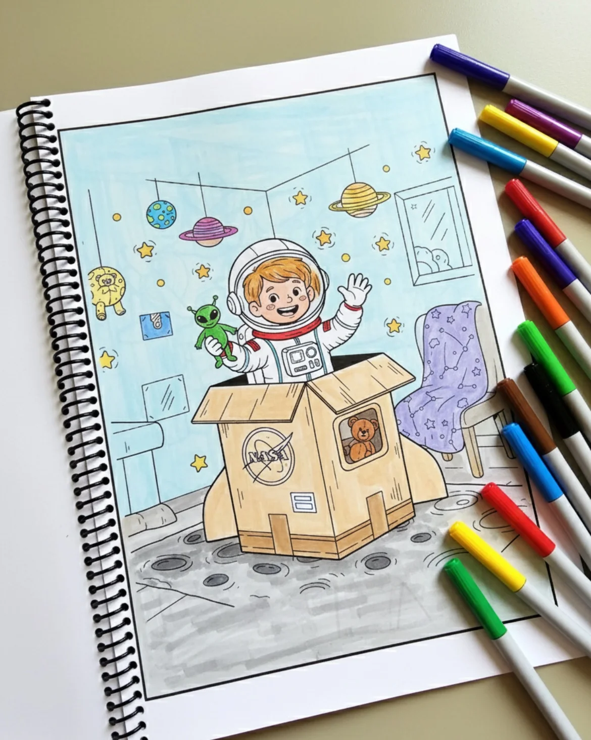 Ebook com 100 desenhos para colorir — amostra 3: Ebook 100 Desenhos para Colorir nas Férias