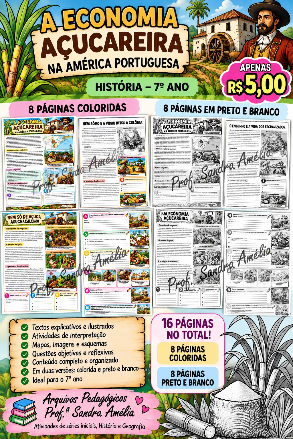 Economia Açucareira na América Portuguesa — História para Fundamental II (6º–9º): Material de História desenvolvido para…