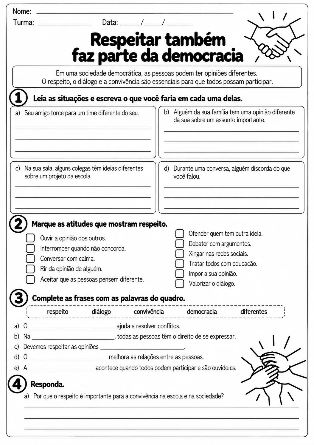 Eleições e Cidadania: atividades pedagógicas sobre as eleições! — amostra 2: Um material lúdico e educativo para ensinar às…