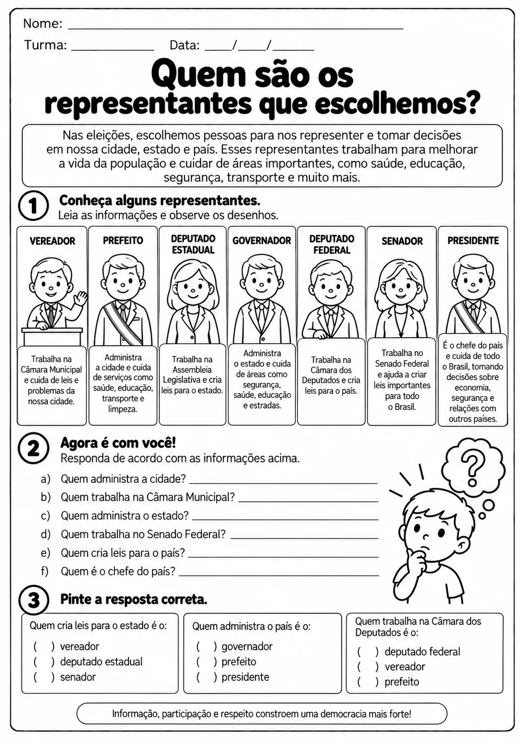 Eleições e Cidadania: atividades pedagógicas sobre as eleições! — amostra 4: Um material lúdico e educativo para ensinar às…