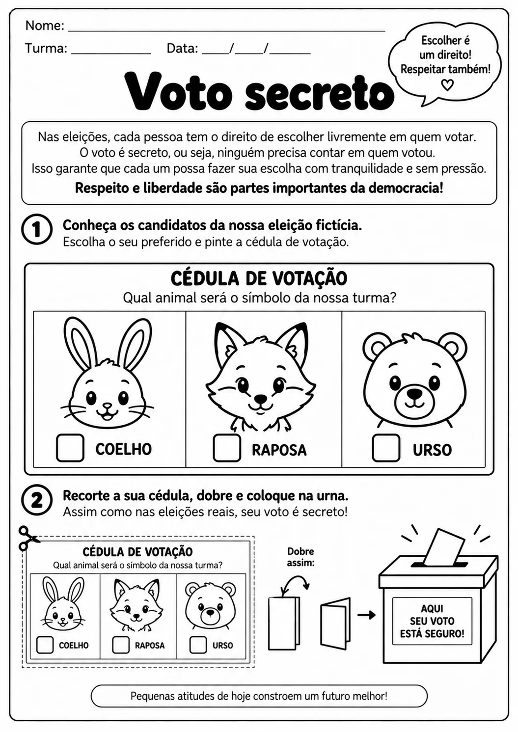 Eleições e Cidadania: atividades pedagógicas sobre as eleições! — amostra 5: Um material lúdico e educativo para ensinar às…