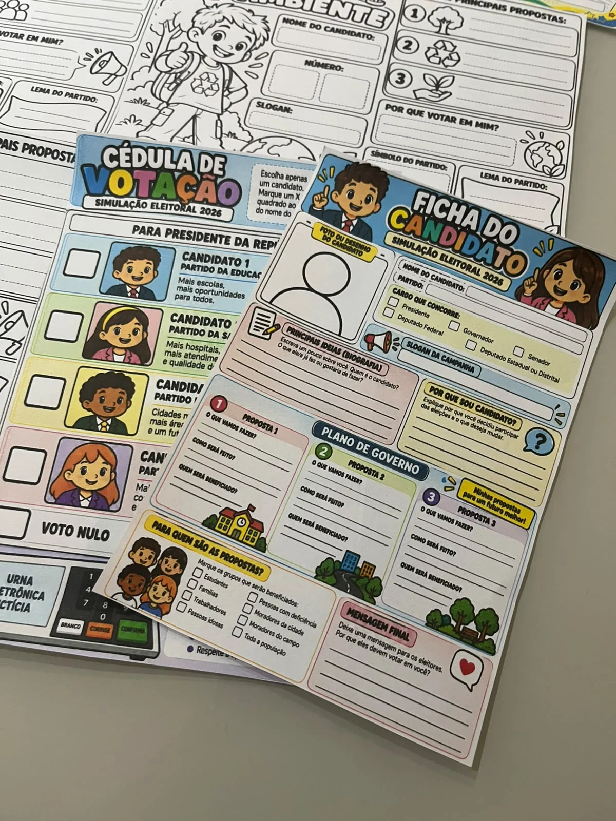 Eleições e Cidadania: Simulação Eleitoral 2026 — amostra 6: Material de educação para cidadania com simulação eleitoral,…