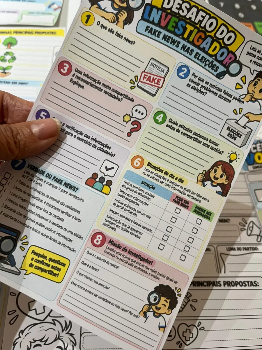 Eleições em Sala de Aula - Simulação das Eleições 2026 — amostra 5: Uma eleição de verdade