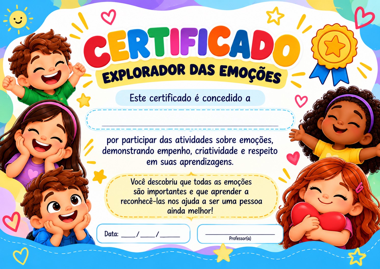 Emoções em Ação: 5 Atividades sobre Emoções + Certificado — amostra 7: Atividades sobre emoções para Fundamental 1, prontas… Emoções em Ação: 5 Atividades sobre Emoções + Certificado — amostra 7: Atividades sobre emoções para Fundamental 1, prontas…