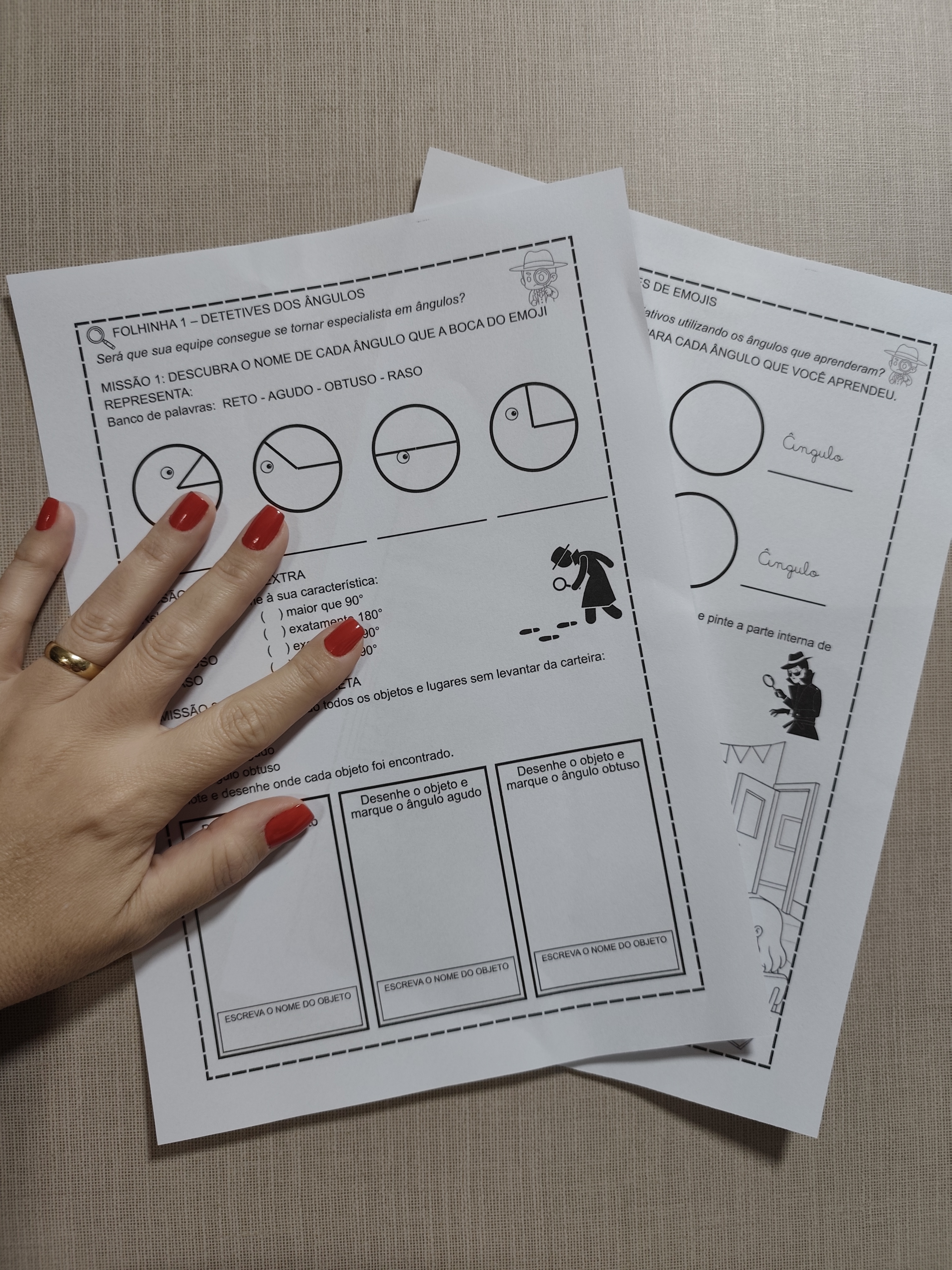 EMOJIS DOS ÂNGULOS – Matemática , 3º, 4º e 5º Ano — Matemática para 5º ano: Ensine ângulos agudos, retos, obtusos e rasos…