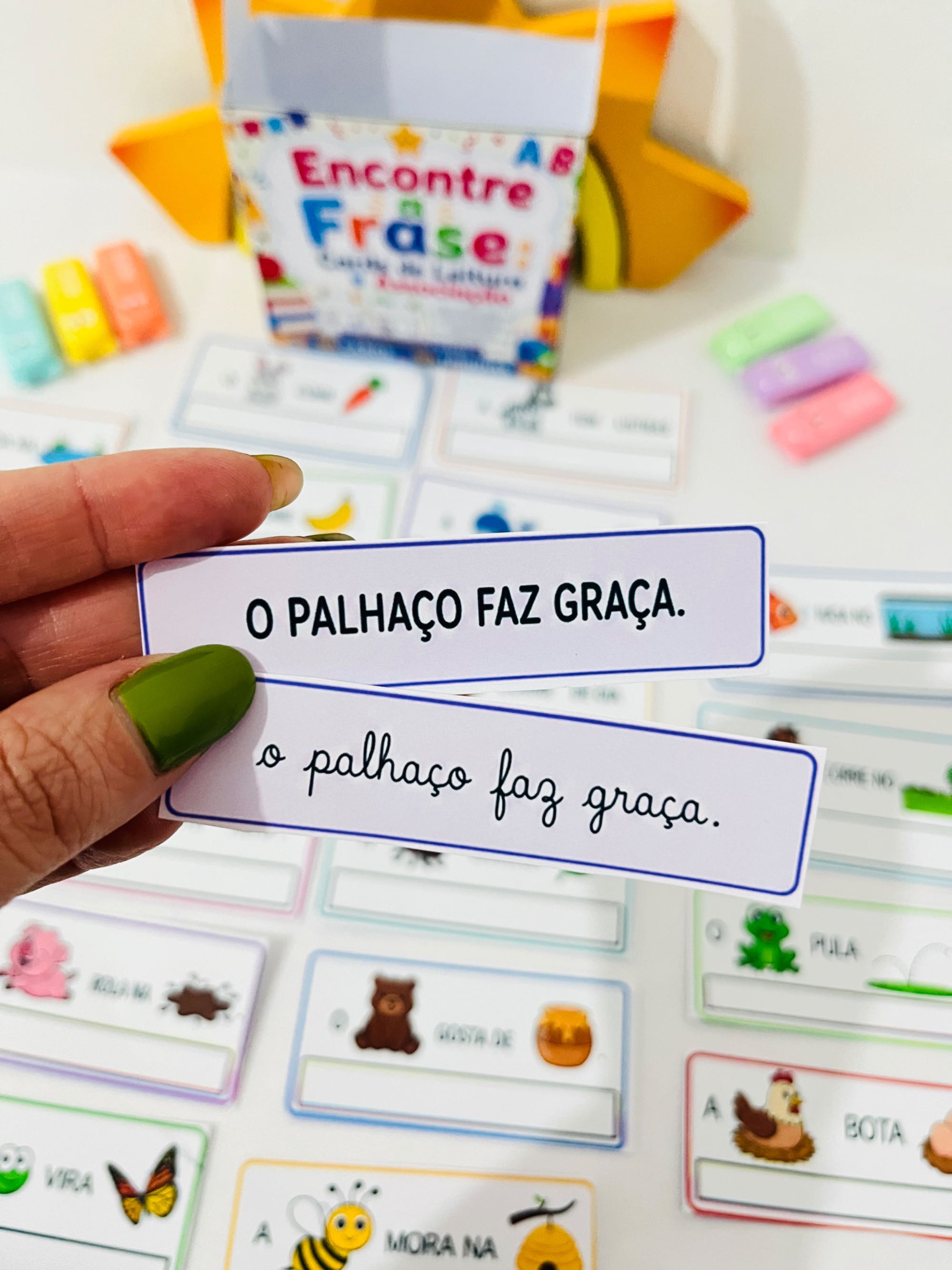 Encontre a Frase – 50 Cards de Leitura e Associação de Imagens — amostra 2: Um recurso lúdico e interativo para trabalhar… Encontre a Frase – 50 Cards de Leitura e Associação de Imagens — amostra 2: Um recurso lúdico e interativo para trabalhar…