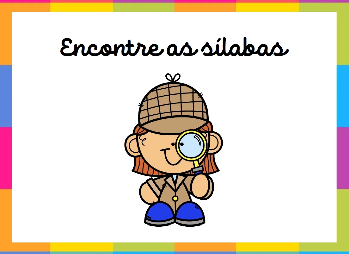 Encontre as Sílabas Corretas – Aprendizado Interativo — Alfabetização para Educação Infantil: Este arquivo educativo foi…