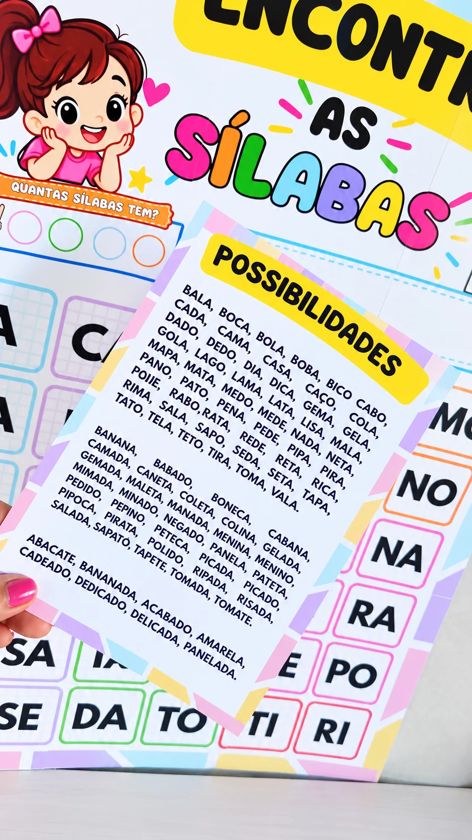ENCONTRE AS SÍLABAS – RECURSO INTERATIVO DE ALFABETIZAÇÃO — amostra 2: Um recurso visual, lúdico e interativo para…