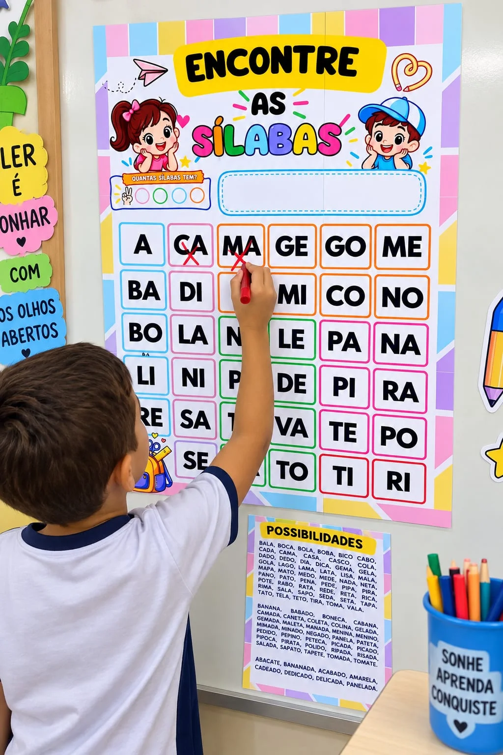 ENCONTRE AS SÍLABAS – RECURSO INTERATIVO DE ALFABETIZAÇÃO — capa do material