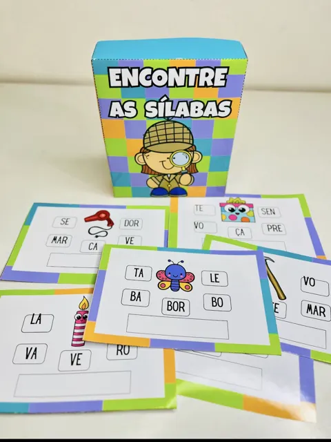 Encontre as sílabas — capa do material