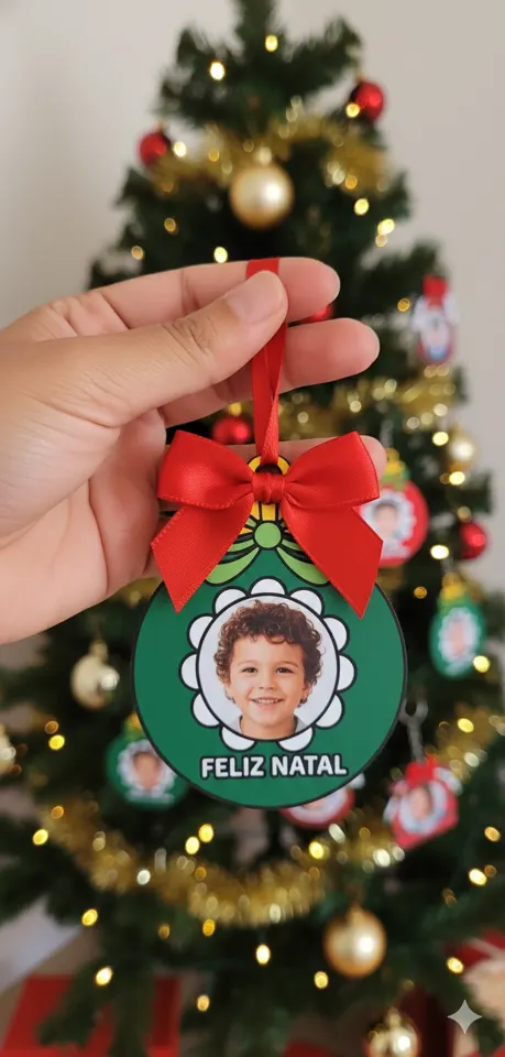 Enfeite de árvore ou chaveiro lembrancinha de Natal — capa do material