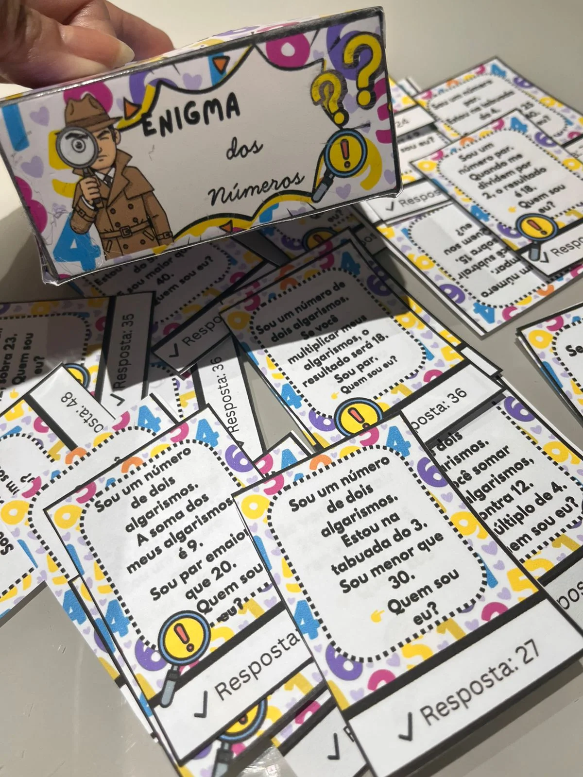 Enigma dos números – Material Pedagógico — Jogos pedagógicos para Todas as séries: ENIGMA DOS NÚMEROS