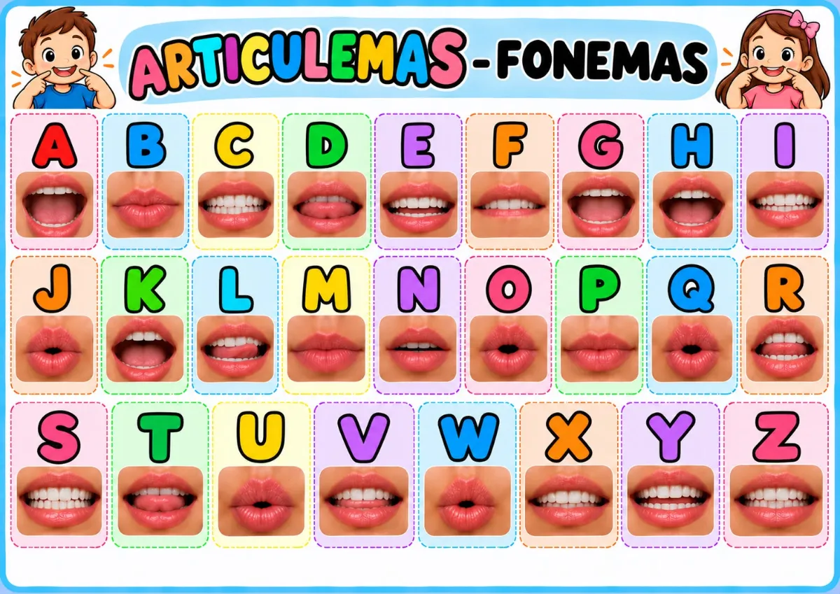 ENSINO FUNDAMENTAL ARTICULEMA FONEMA PARA COLAR NO CADERNO — Alfabetização para 1º ano: Os articulemas ( "boquinhas") são…