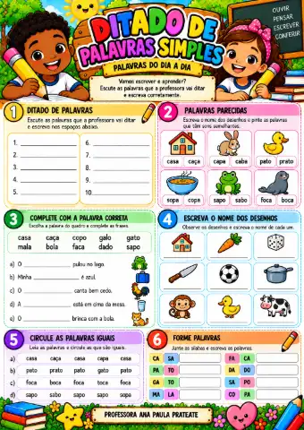 Ensino Fundamental Ortografia Divertida para o 3º ano — amostra 3: Como usar em sala