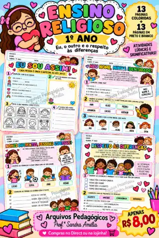 Ensino Religioso 1° ano — capa do material