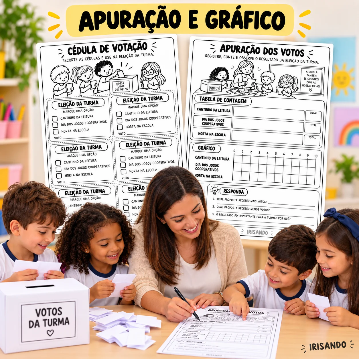 Entendendo as Eleições – Atividades Pedagógicas - 3° a 5° ano — amostra 3: Um material pensado para trabalhar eleições,…