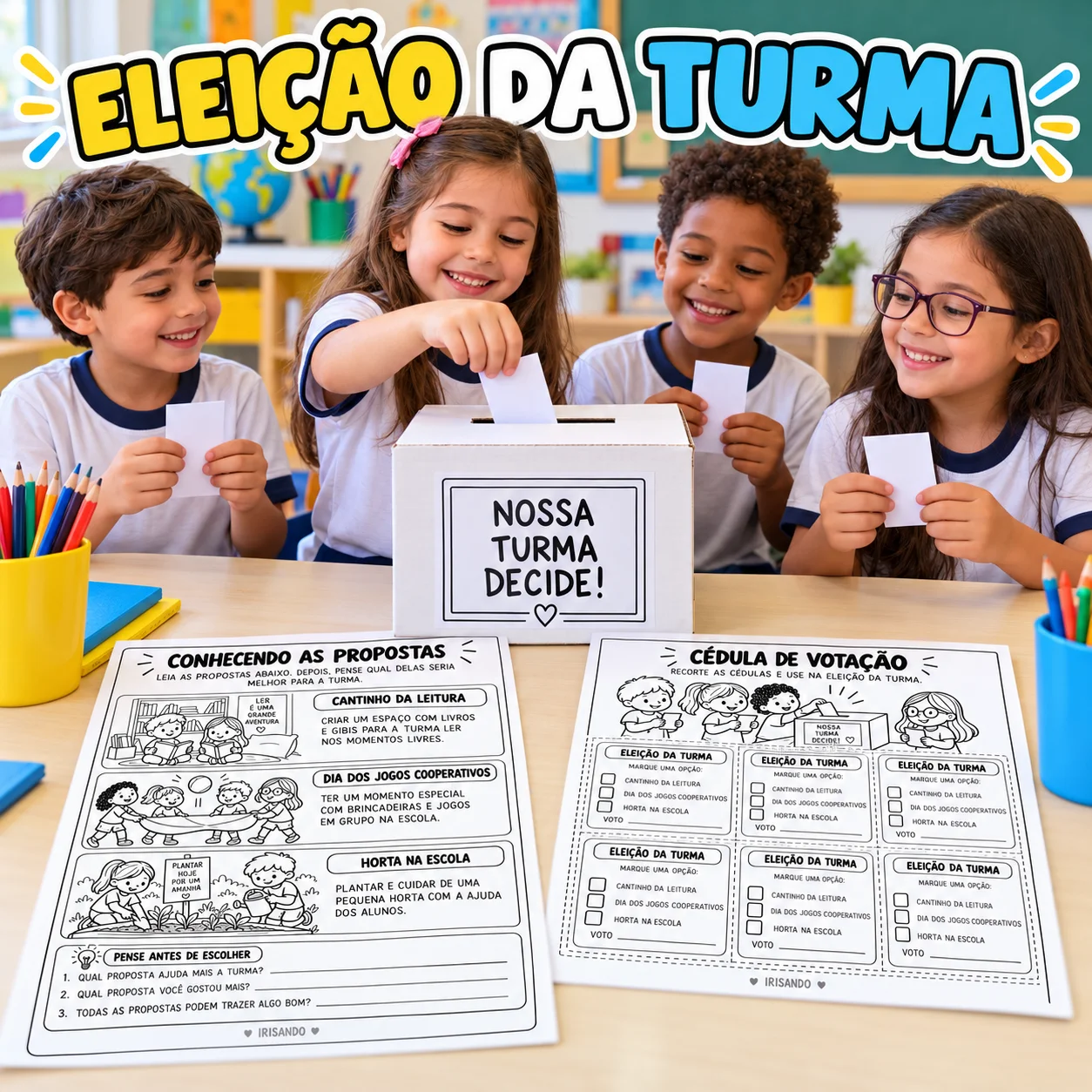 Entendendo as Eleições – Atividades Pedagógicas - 3° a 5° ano — amostra 4: Um material pensado para trabalhar eleições,…