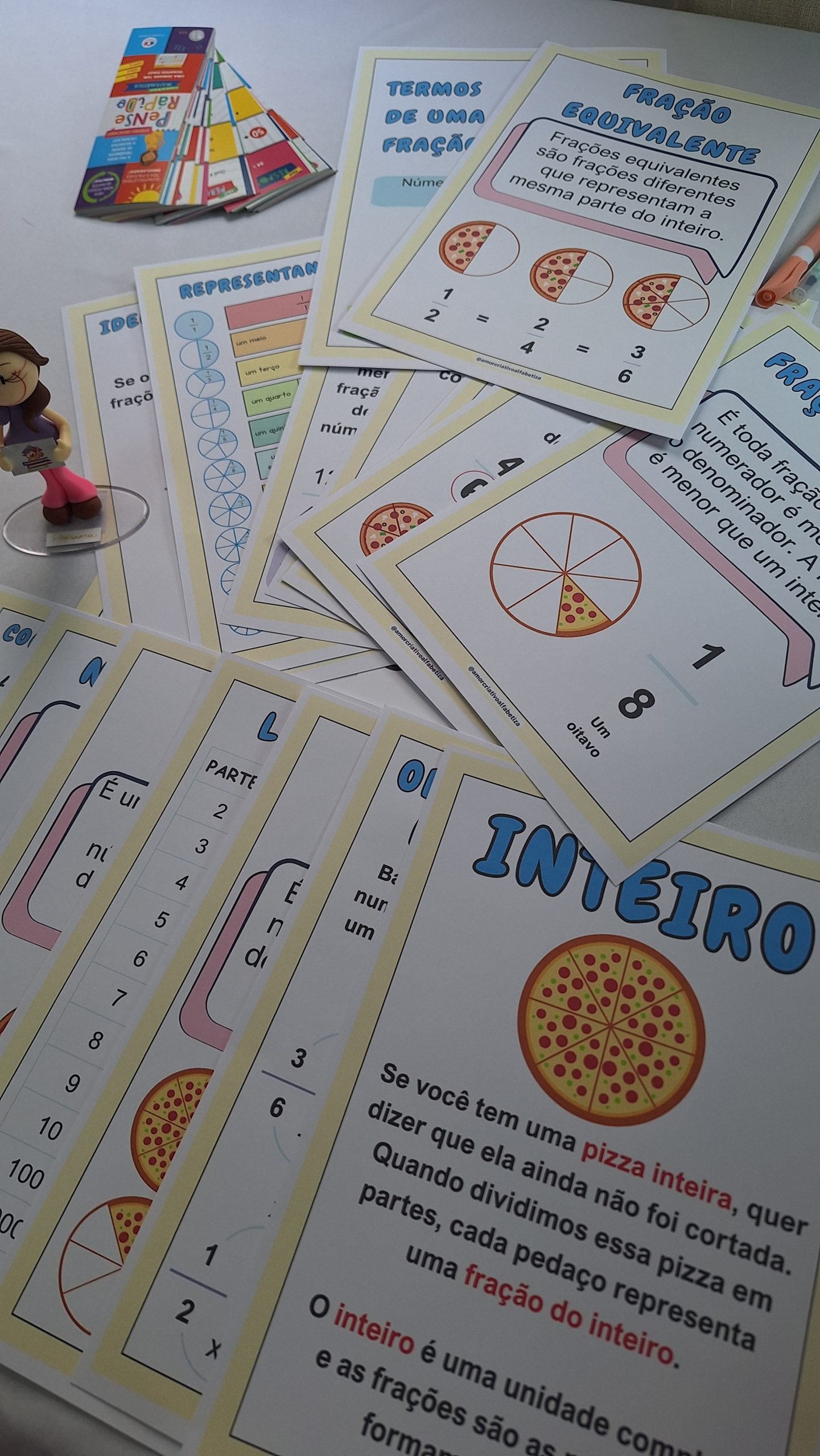 🧮✨ Entendendo Frações + Atividades de Porcentagem e Probabilidade — amostra 4: 🧮 Material de frações, porcentagem e…