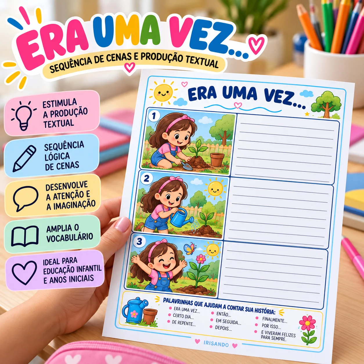 Era Uma Vez – Sequência de Cenas e Produção Textual — amostra 1: Cada atividade apresenta 3 cenas que contam uma história…
