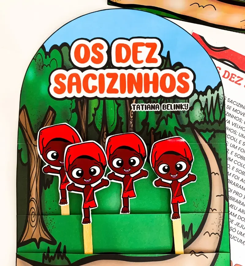 Eram Dez os Sacizinhos em PDF | História na Luva — amostra 5: Eram Dez os Sacizinhos em PDF, uma luva interativa para…