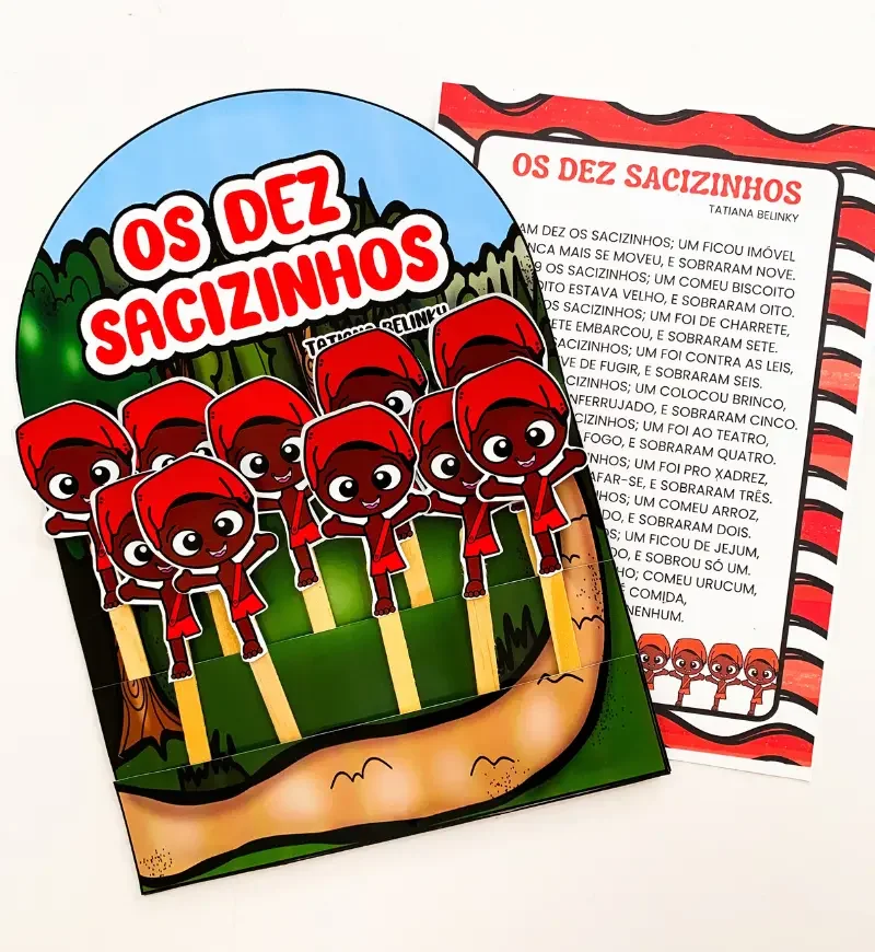Eram Dez os Sacizinhos em PDF | História na Luva — Datas comemorativas para Educação Infantil: Eram Dez os Sacizinhos em…