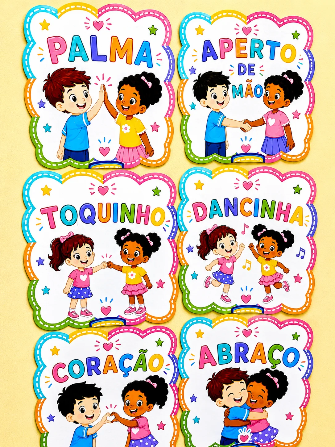 Escolha seu cumprimento (PLR total) — amostra 2: Painel Interativo – Escolha Seu Cumprimento 💖 Receba seus alunos de forma…
