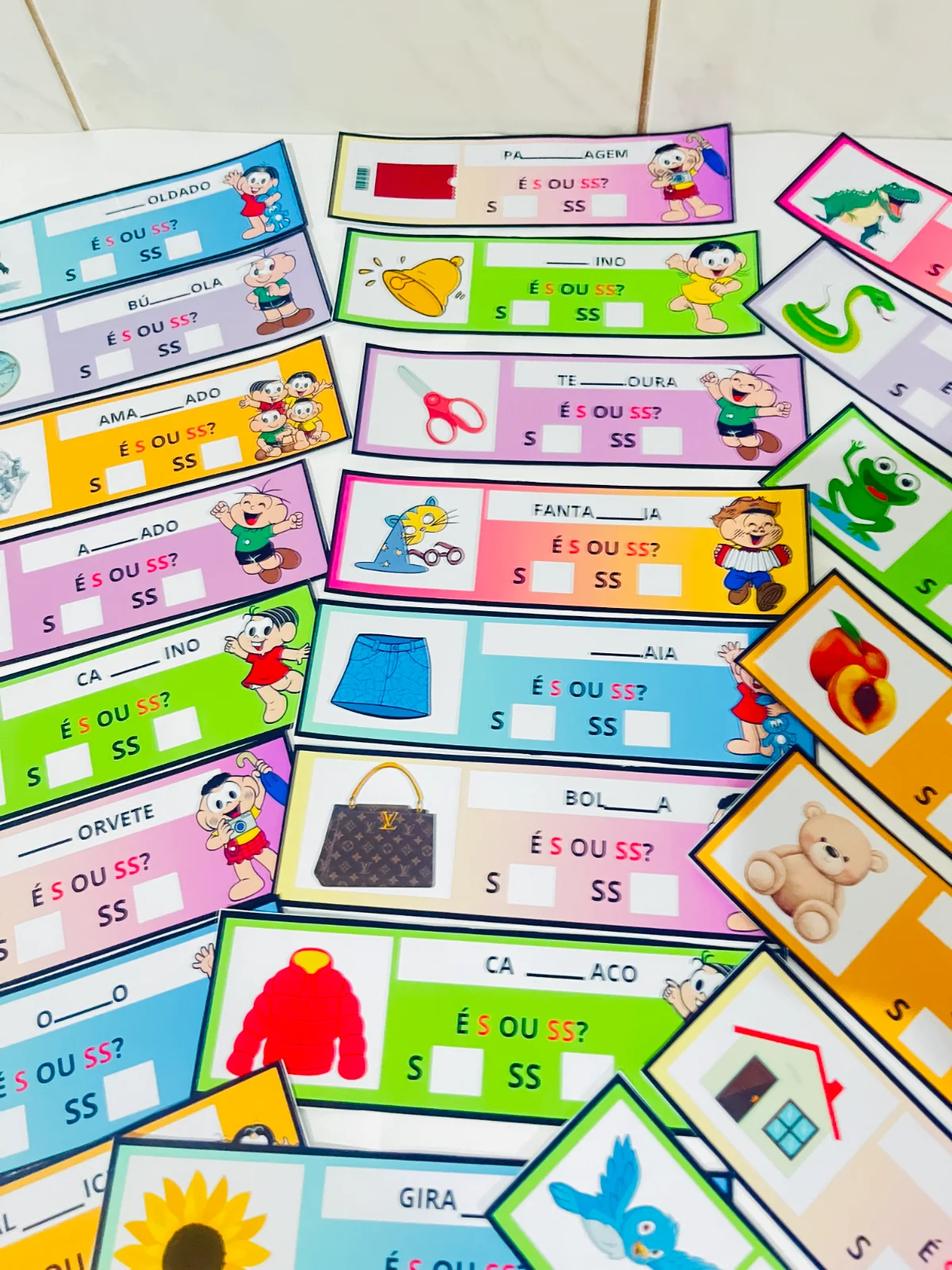 Escreve com S ou SS? – 3º ao 5º Ano – Português — amostra 1: Atividade lúdica de Língua Portuguesa para 3º ao 5º ano,…