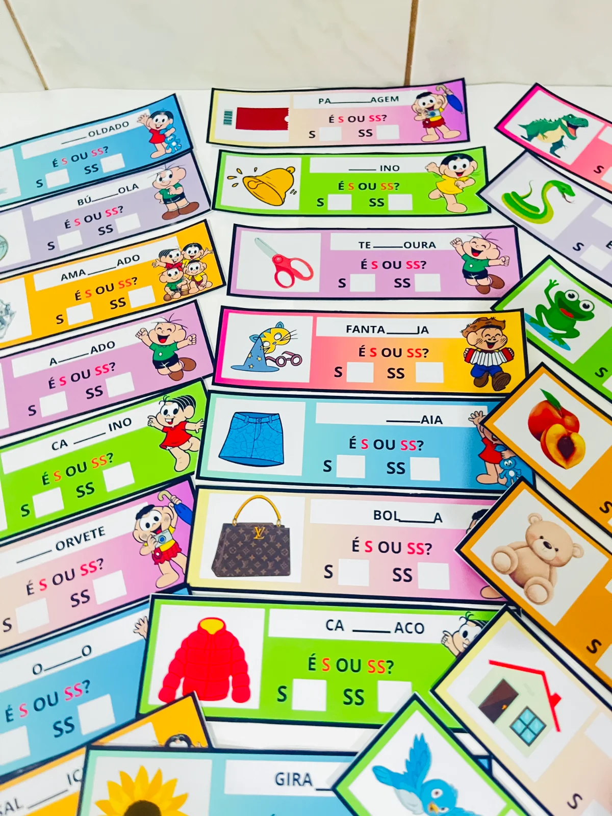 Escreve com S ou SS? – 3º ao 5º Ano – Português — amostra 2: Atividade lúdica de Língua Portuguesa para 3º ao 5º ano,…