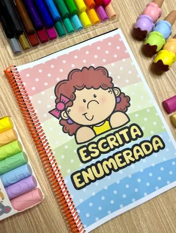 Escrita Enumerada: 23 Páginas de Alfabetização em PDF — capa do material