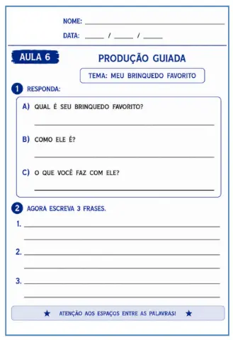 Escrita Organizada - produção de frases e textos-segmentação — amostra 5: Indicado para: