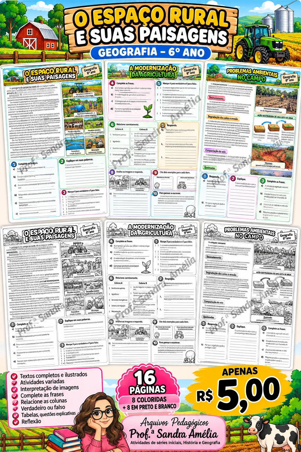 Espaço Rural e suas Paisagens – Geografia | 6º ano — Geografia para Fundamental II (6º–9º): Material pedagógico elaborado…