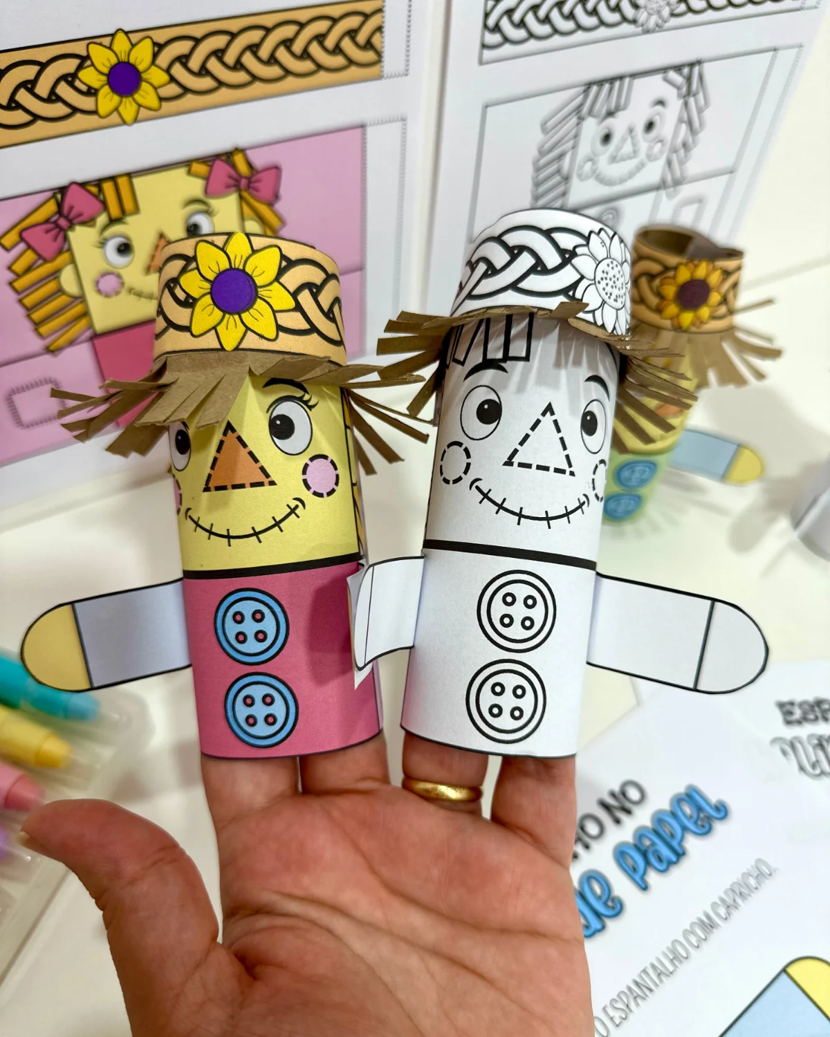 Espantalho no Rolinho de Papel Higiênico – Festa Junina — capa do material