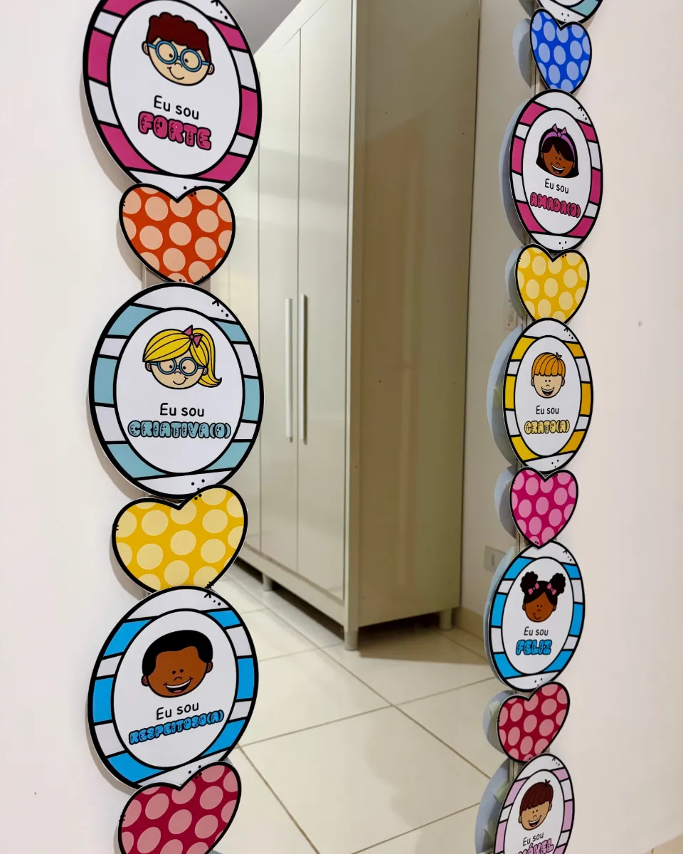 Espelho das Afirmações para Educação Infantil e Anos Iniciais — amostra 3: O material vai ilustrado e ampliado, facilitando…