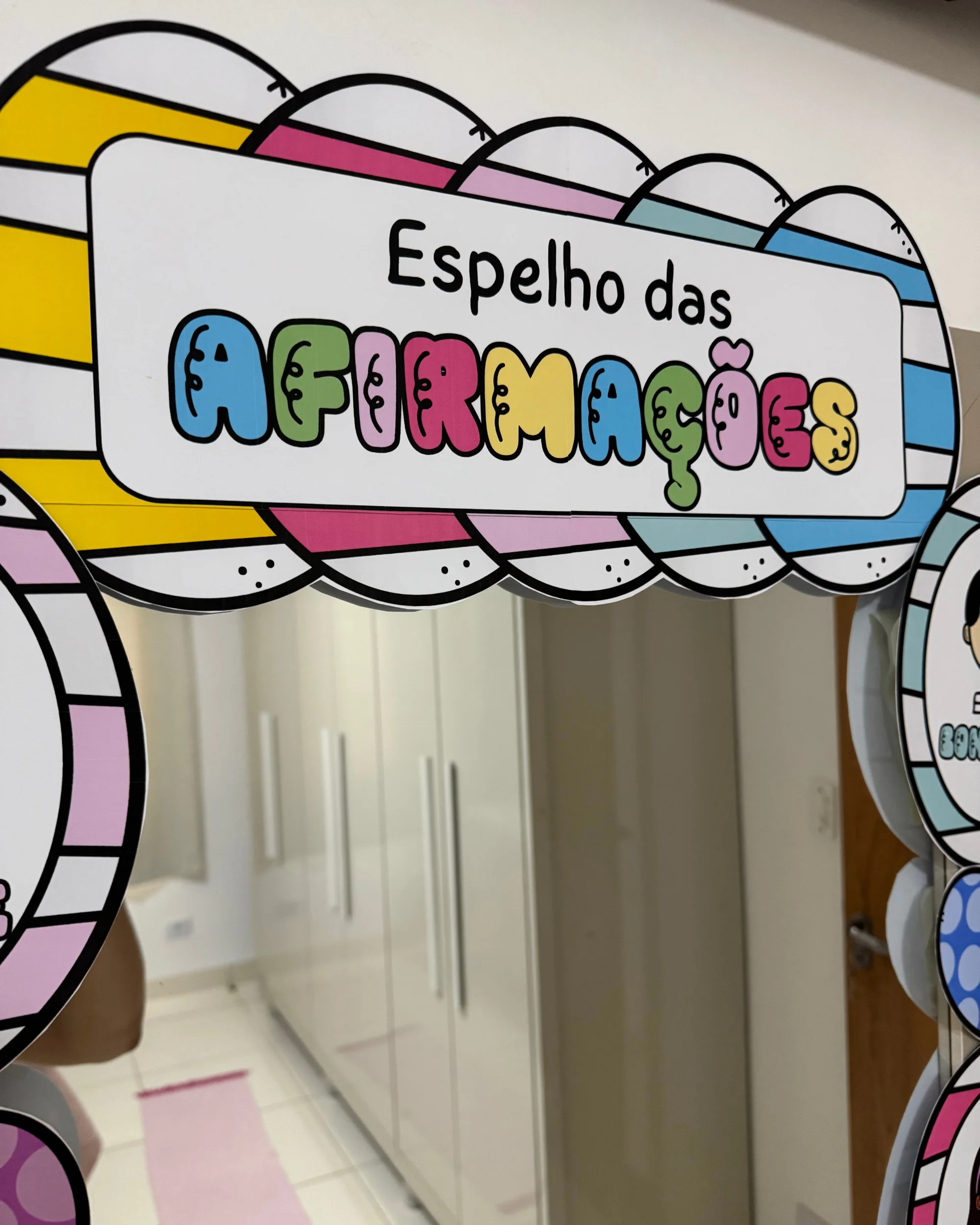 Espelho das Afirmações para Educação Infantil em PDF — amostra 4: Material pedagógico com espelho das afirmações positivas…