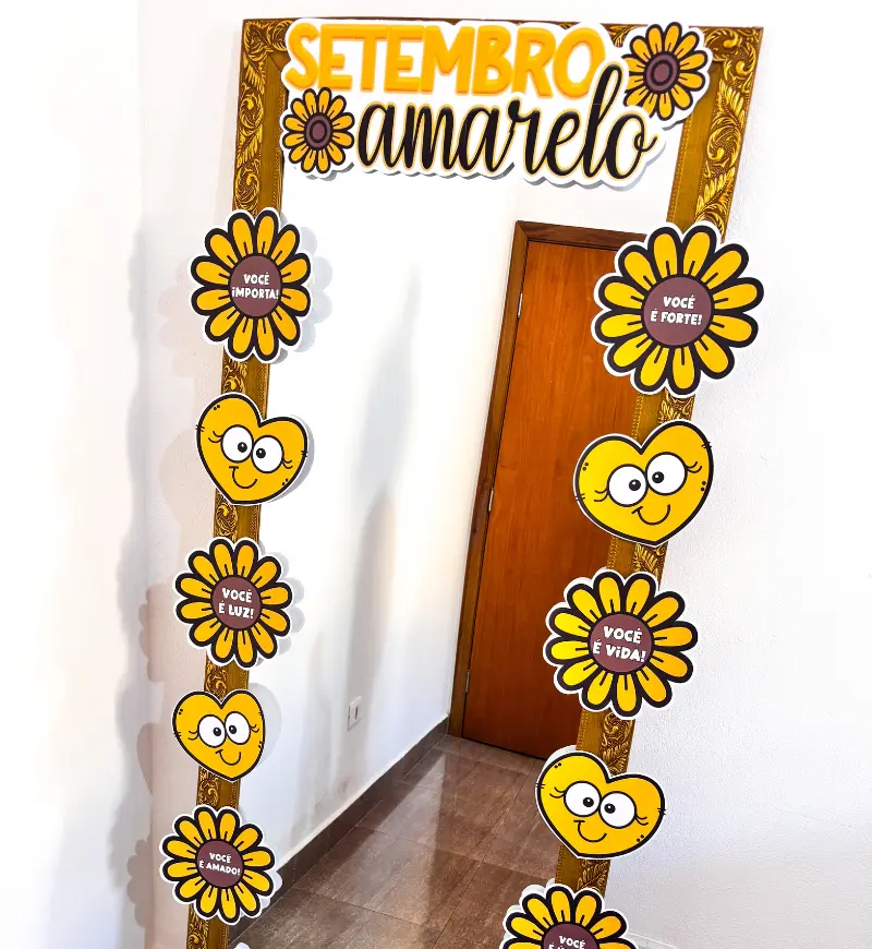 Espelho das Afirmações para Setembro Amarelo em PDF — amostra 1: Espelho das Afirmações: acolhimento no Setembro Amarelo
