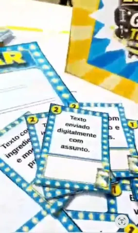 Espetáculo dos Gêneros Textuais: Recurso Pedagógico — amostra 3: 🤩O jogo que tira o aluno da cadeira e coloca ele como… Espetáculo dos Gêneros Textuais: Recurso Pedagógico — amostra 3: 🤩O jogo que tira o aluno da cadeira e coloca ele como…