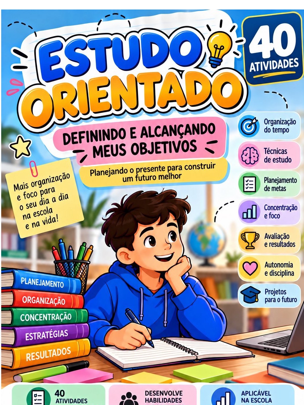 Estudo Orientado: 40 Atividades Prontas para Imprimir — Matemática para Ensino Médio: 40 atividades de Estudo Orientado…