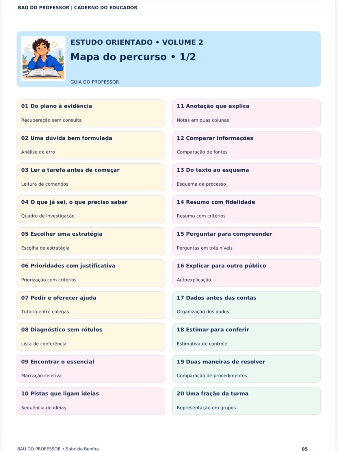 Estudo Orientado – Volume 2 | 40 Atividades de Técnicas de Estudo –l — amostra 2: 40 atividades de Estudo Orientado para o…