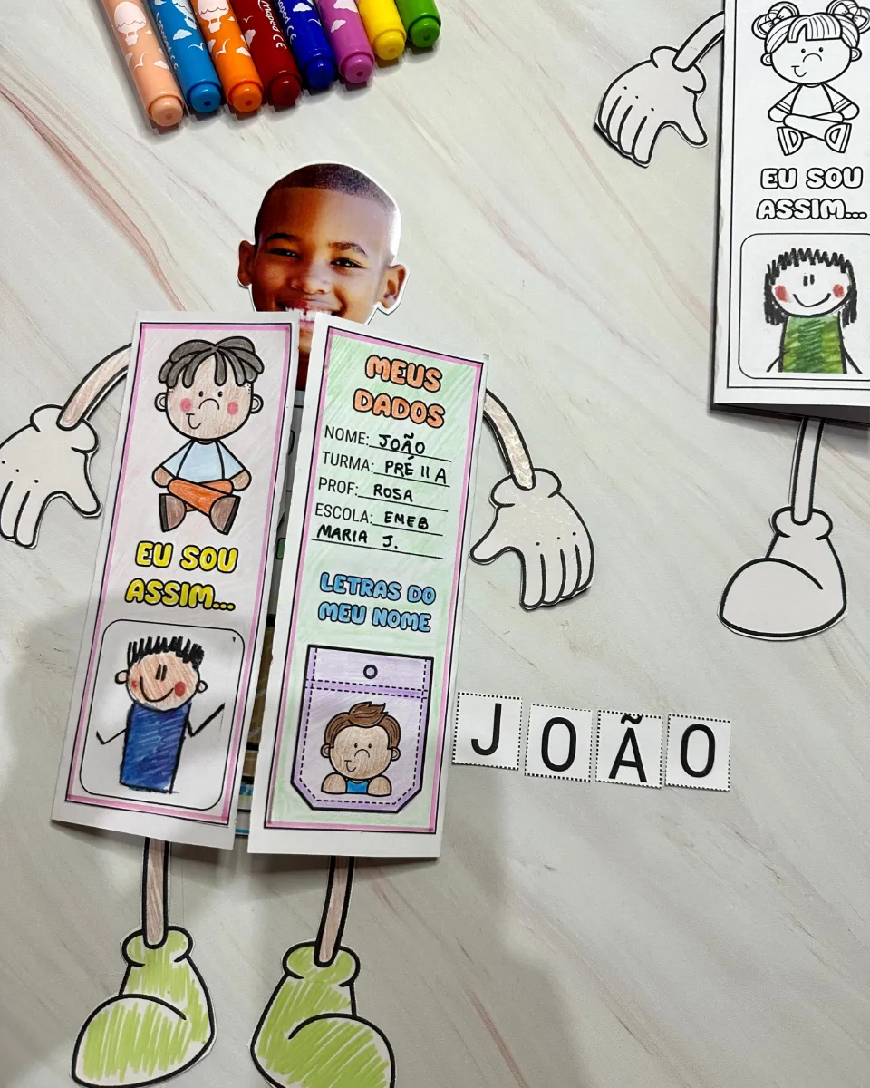 Eu Sou Assim! Atividade de Identidade para Educação Infantil — amostra 5: Uma proposta lúdica para ajudar as crianças a…