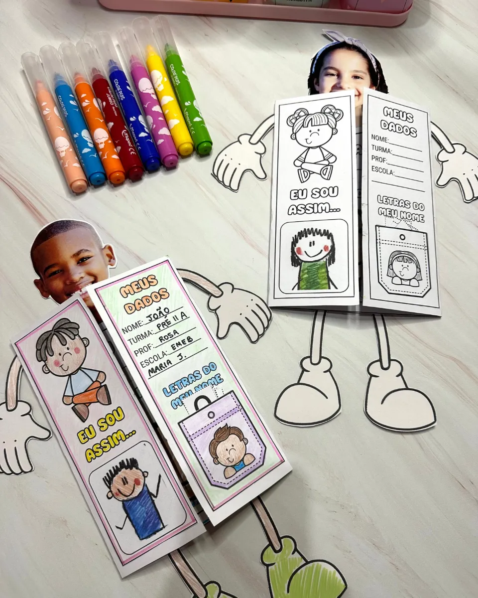 Eu Sou Assim! Atividade de Identidade para Educação Infantil — amostra 7: Uma proposta lúdica para ajudar as crianças a…