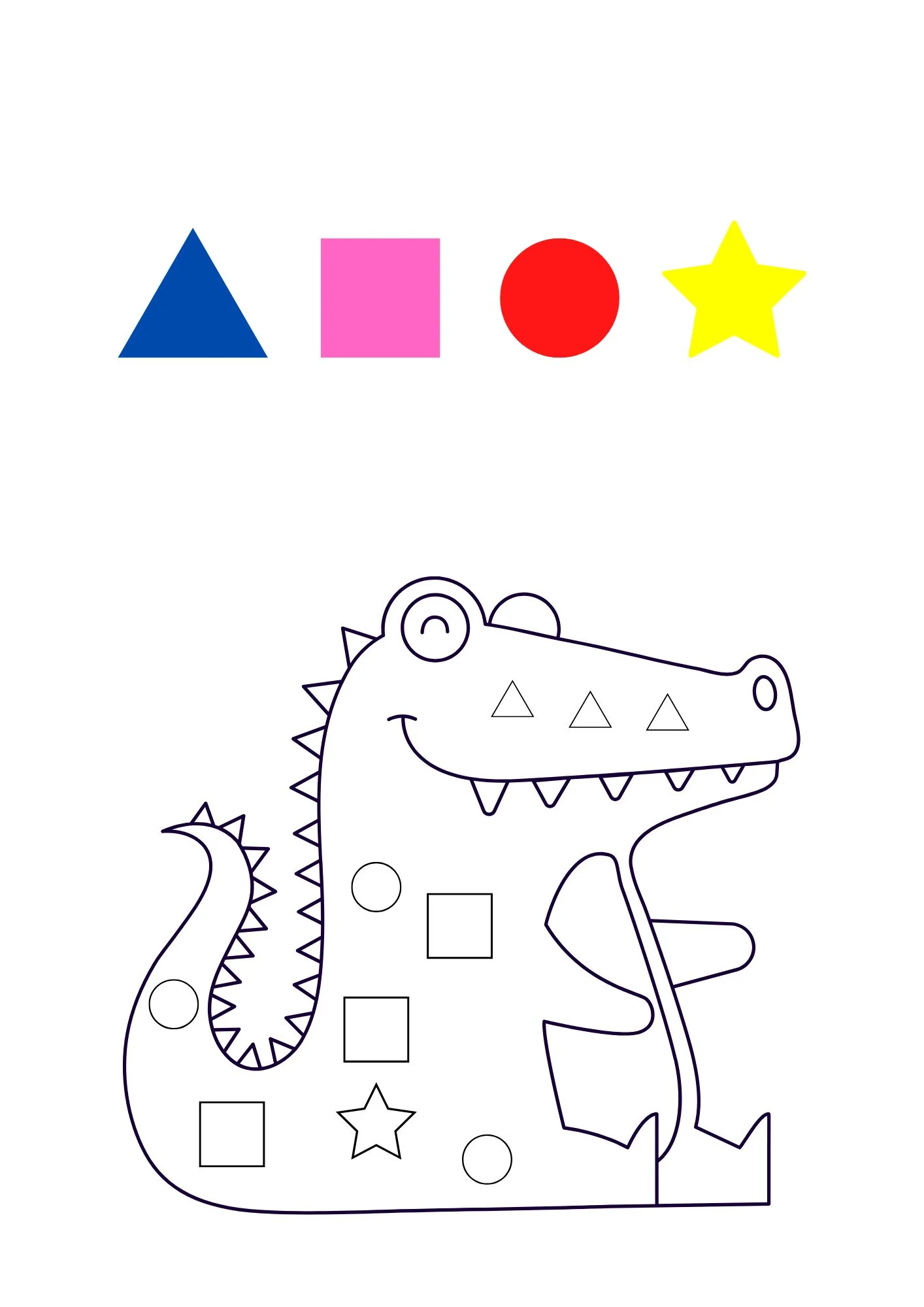 Explorando Cores e Formas | Educação Infantil | BNCC EF01MA13 — amostra 3: Atividades lúdicas para reconhecer, pintar,…