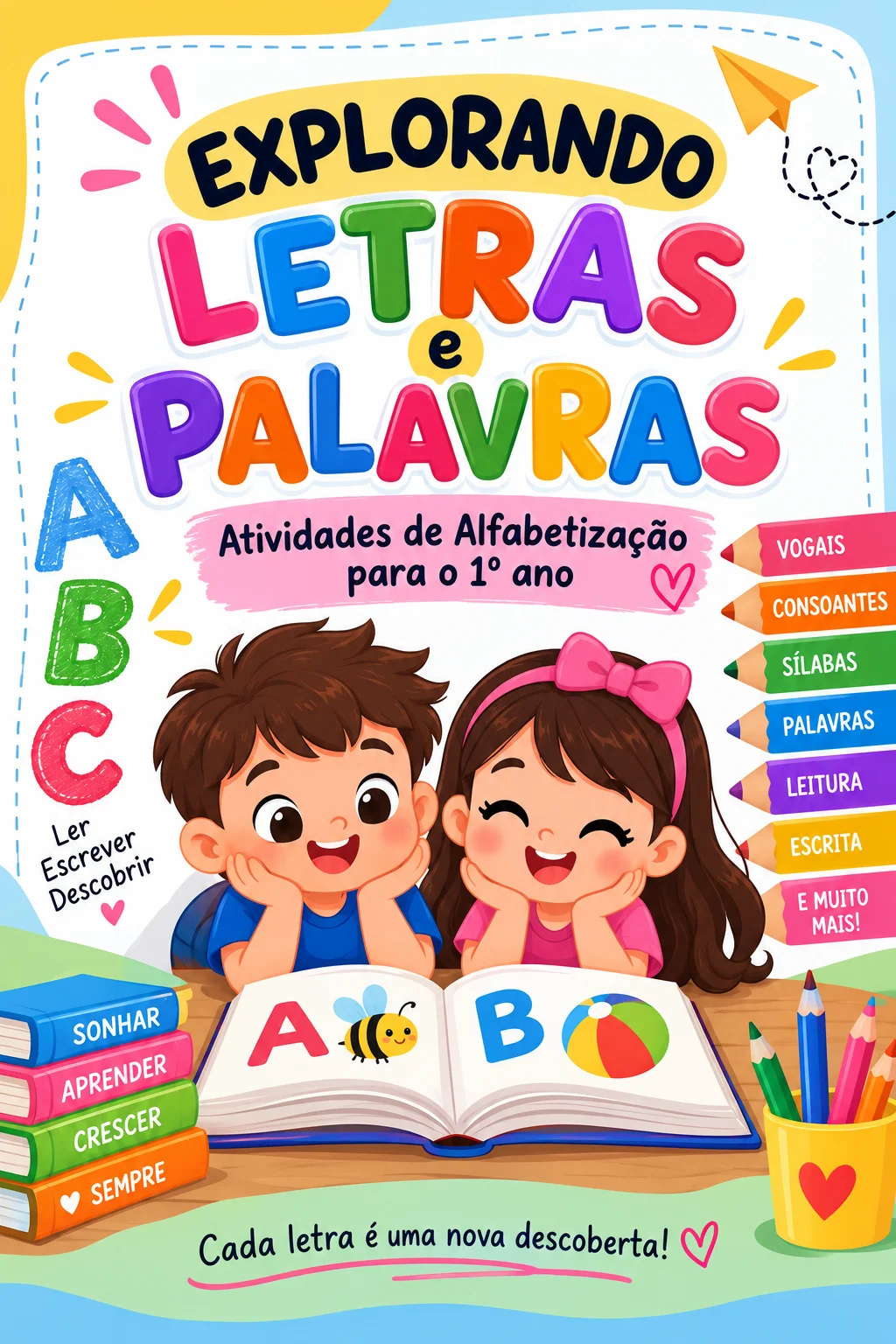 Explorando Letras e Palavras – Atividades Alfabetização para o 1º Ano — amostra 3: Explorando Letras e Palavras é um… Explorando Letras e Palavras – Atividades Alfabetização para o 1º Ano — amostra 3: Explorando Letras e Palavras é um…