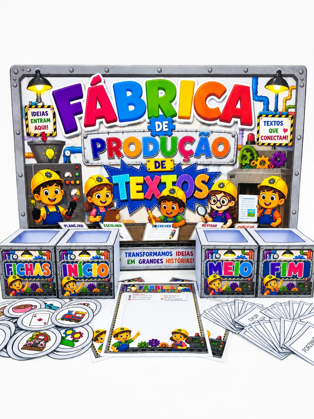 Fábrica de Produção de Textos – Material Pedagógico — amostra 4: A Fábrica de Produção de Textos é um recurso pedagógico…