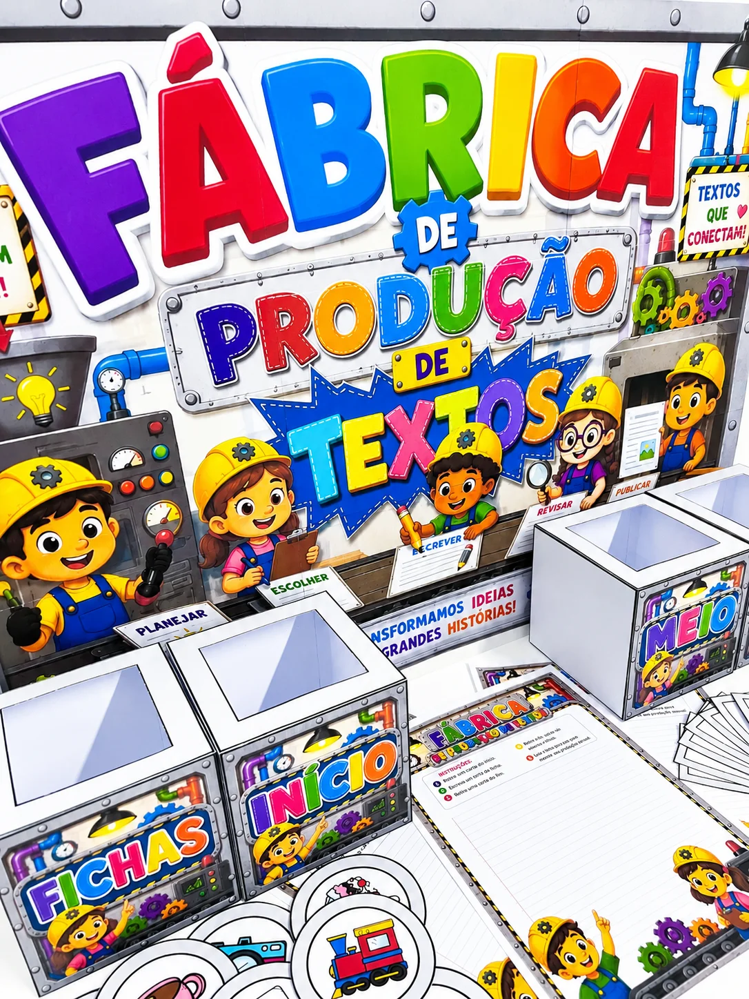 Fábrica de Produção de Textos – Material Pedagógico — amostra 6: A Fábrica de Produção de Textos é um recurso pedagógico…