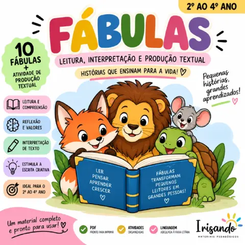 FÁBULAS - Leitura, Interpretação e Produção Textual — amostra 1: 📚 FÁBULAS — LEITURA, INTERPRETAÇÃO E PRODUÇÃO TEXTUAL