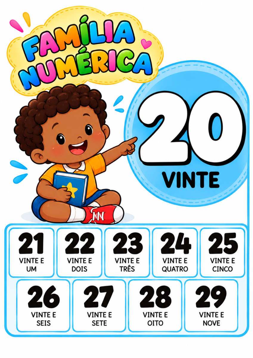 FAMÍLIAS NUMÉRICAS DE 10 A 90 | Atividade de Matemática — amostra 3: Ensine dezenas e números de forma visual, lúdica e…