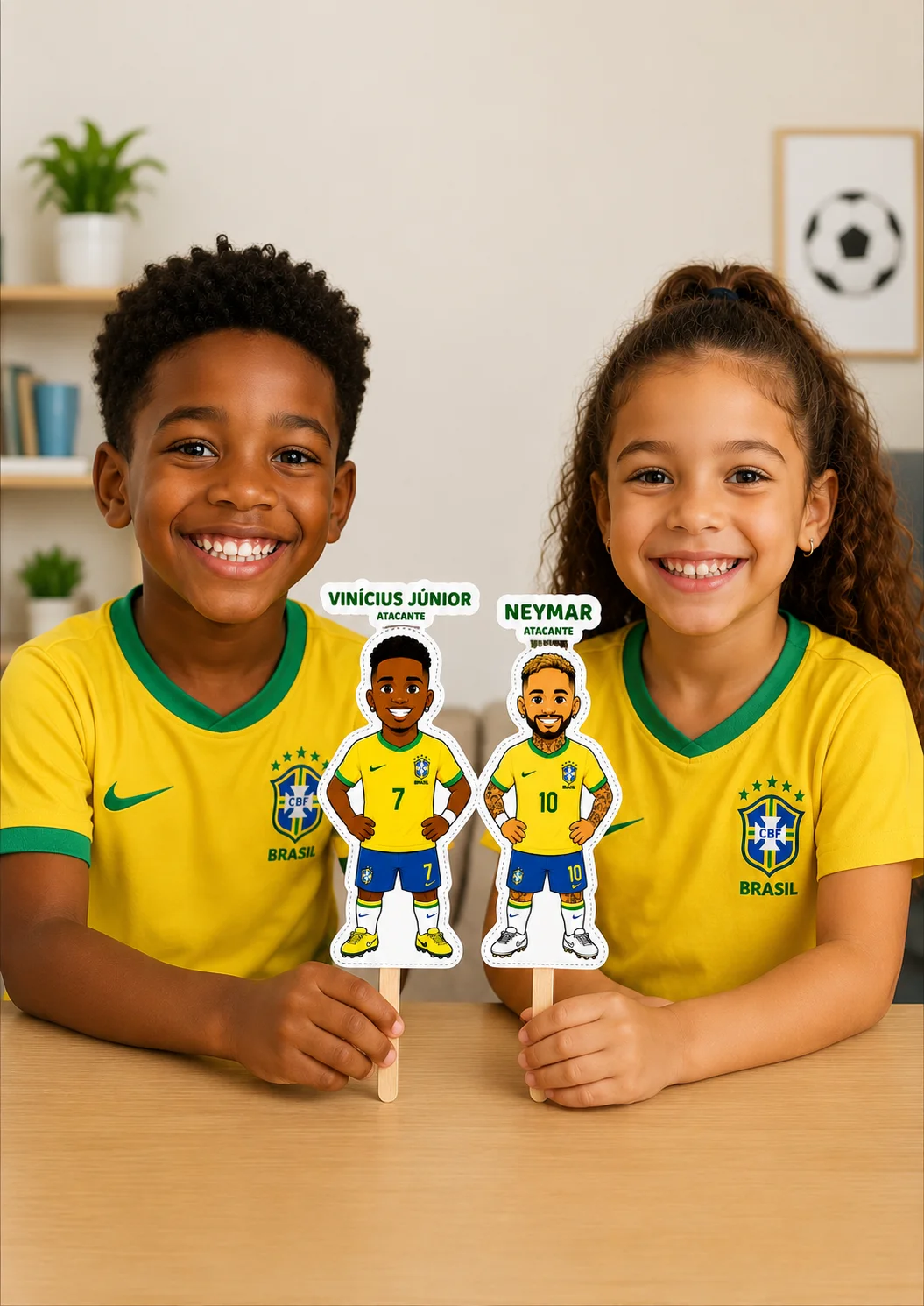Fantoche no Palito- Seleção Brasileira 🇧🇷 — amostra 1: Arquivo digital com os 26 jogadores convocados para a Copa 2026,…