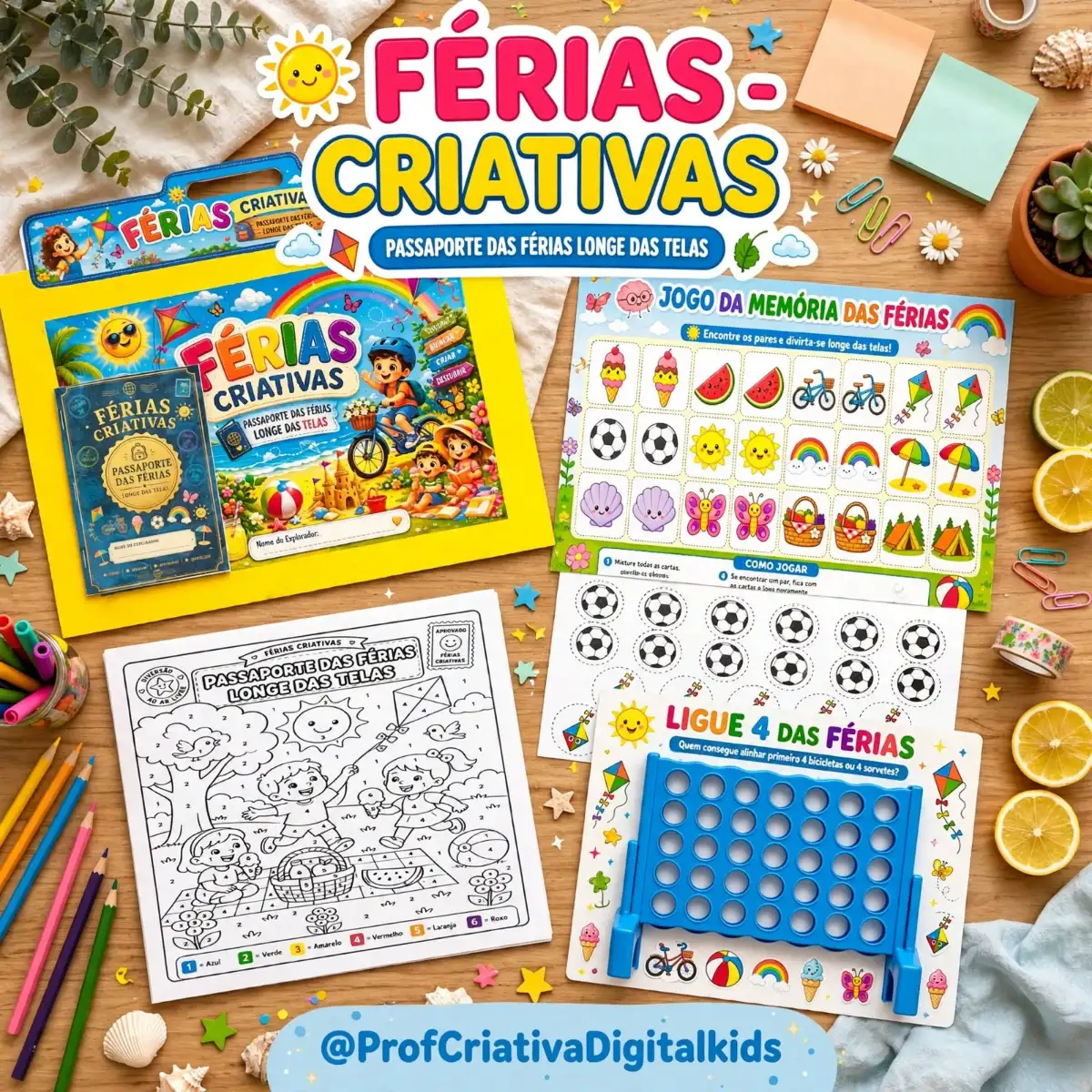 Férias Criativas - Atividades para o período de Recesso — Jogos pedagógicos para Todas as séries: Se você também se…