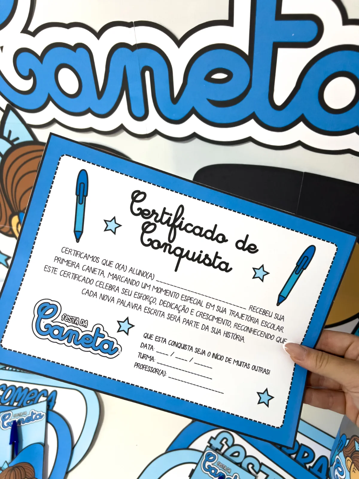 Festa da Caneta – Atividades para Imprimir — amostra 3: A Festa da Caneta é um kit pedagógico digital completo, em formato…